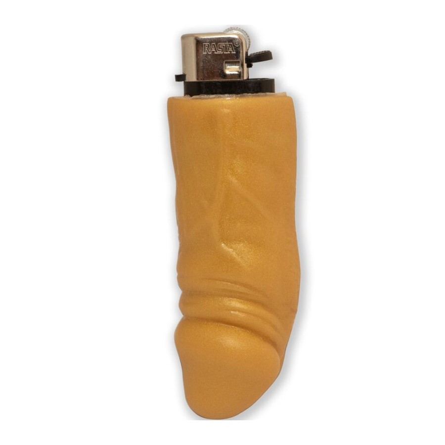 DIABLO PICANTE - GOLDEN PENIS-SHAPED RECHARGEABLE LIGHTER